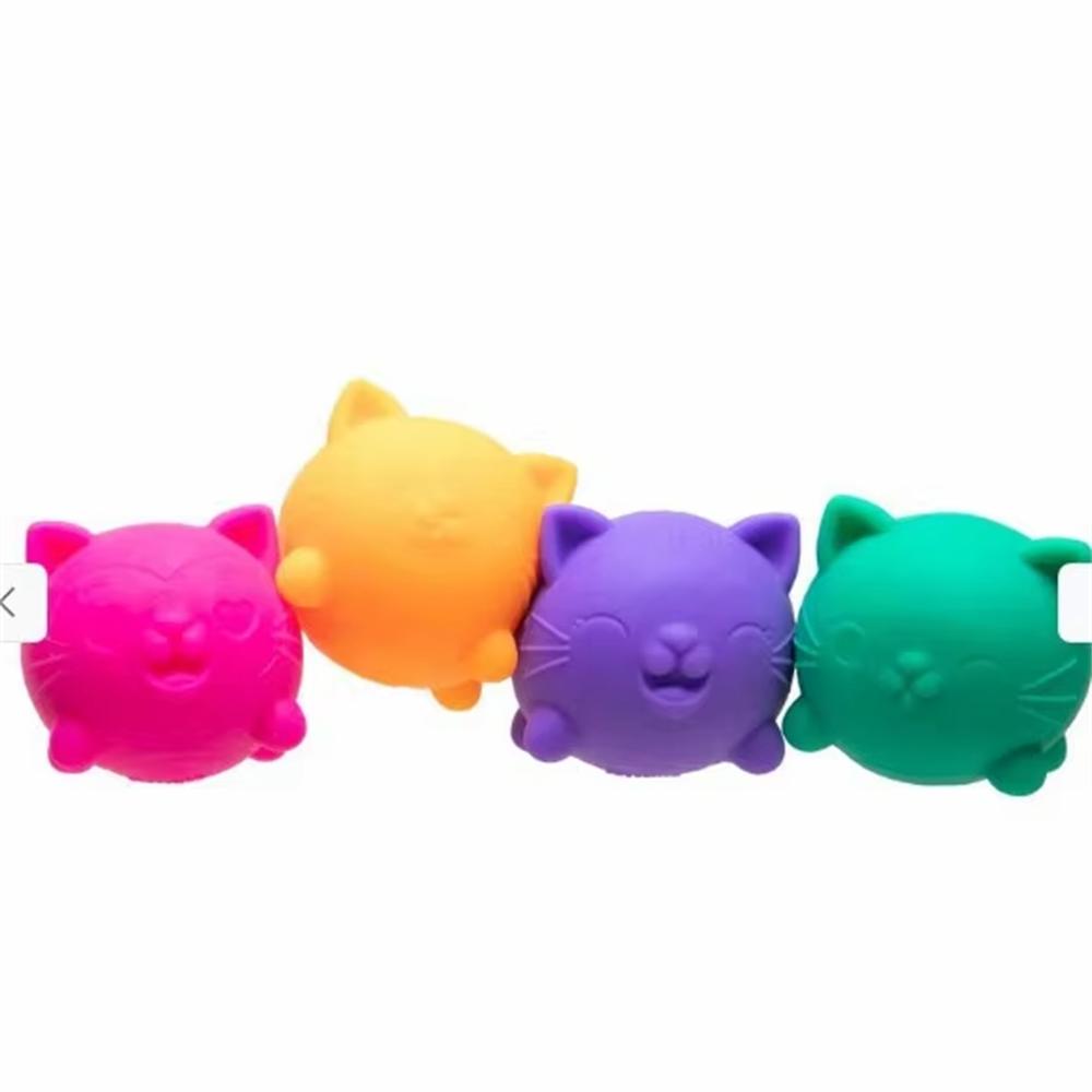 Schylling Needoh Cool Kat Squishy Legetøj Langsom Stigning Stressaflastningsbold Sensorisk Fidget Legetøj Til Voksne Børn Angstreducerende Sensorisk Legetøj