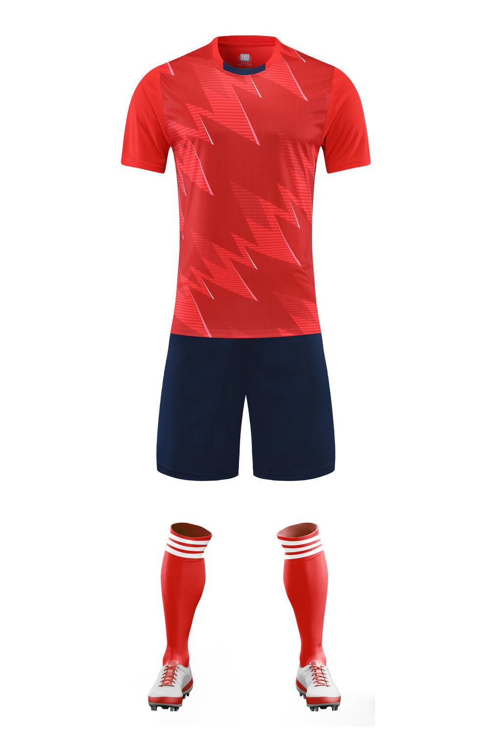 Football Suit Jersey Adult Short-Sleeved Training Jersey Children S Football Jersey 3XS красный