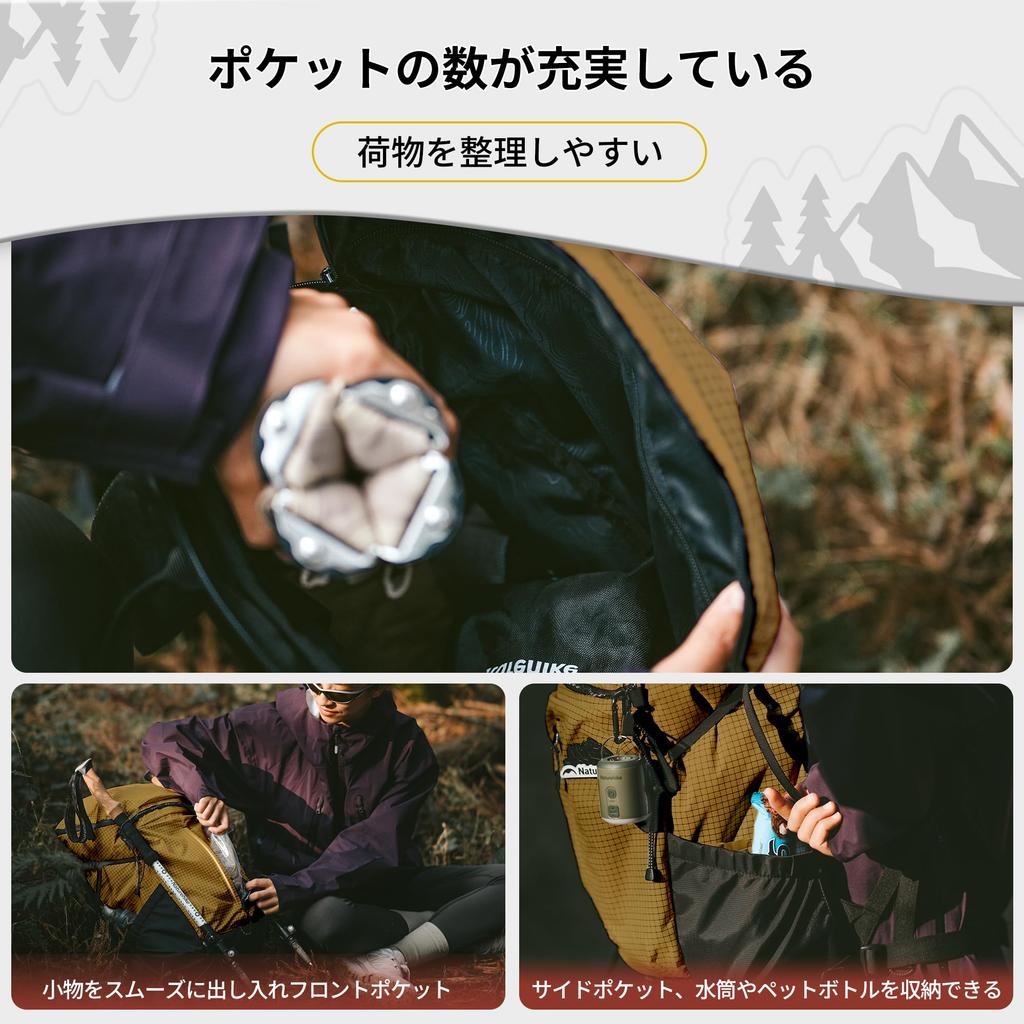 Official Shop Backpack Mountaineering Rucksack Hiking Bag Rucksack Outdoor Commuting Storage Water Repellent Disaster Prevention Lightweight High