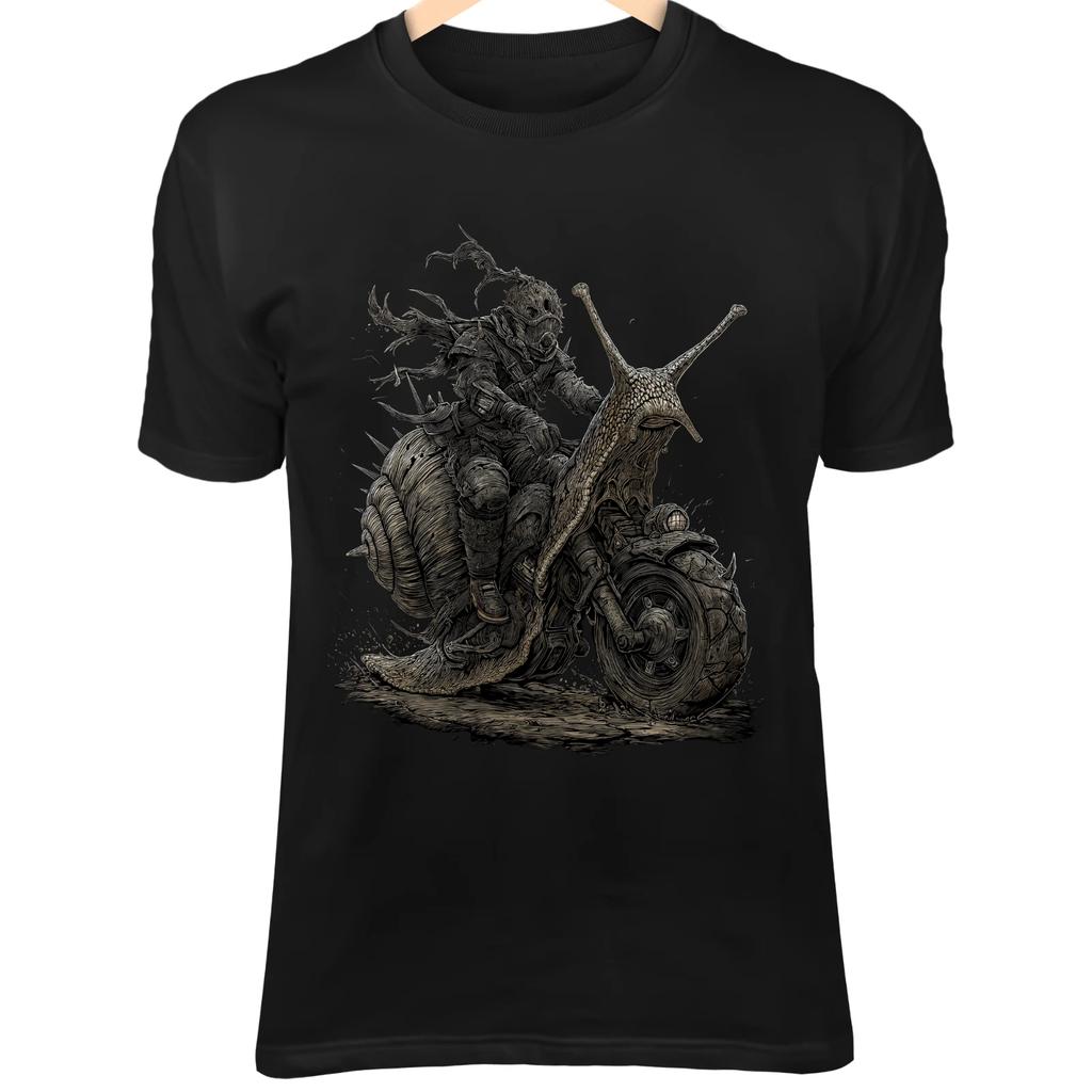 Post-Apocalyptic Snail Biker - Spiked Shell, Dusty Leather & Sandstorm Fantasy