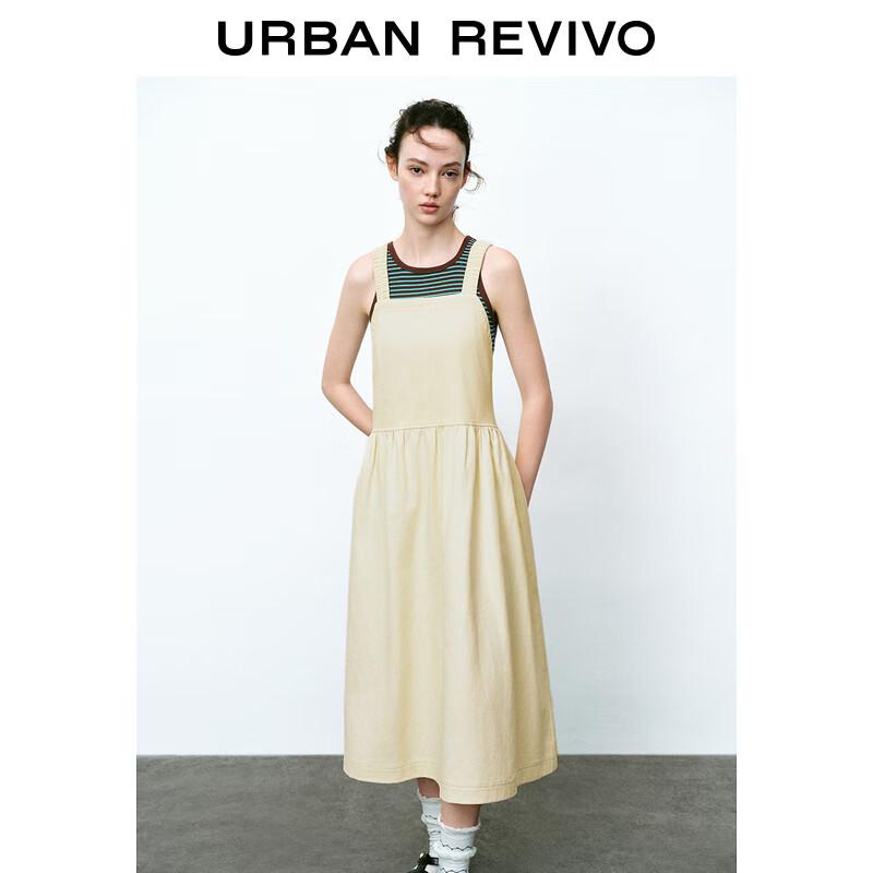 UR Damen 2024 Sommer Ärmelloses A-Linien-Kleid mit freiem Rücken