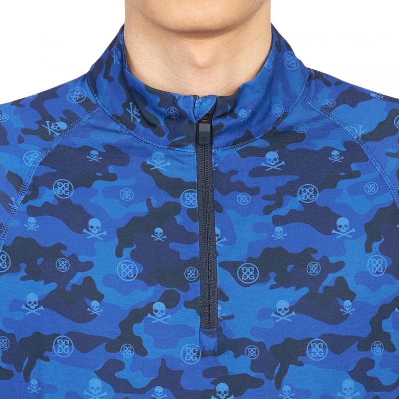 Galleria G Fore Pore Golfwear Men S Half Zip Up lonG Sleeve T ShirT G4mf22k78 Twcm