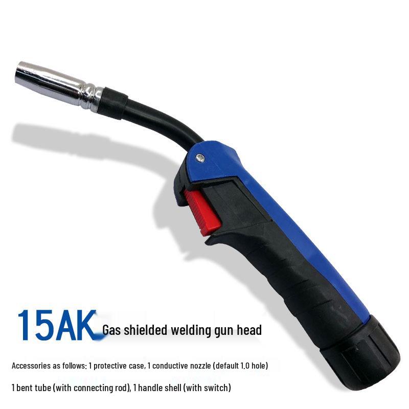 15AK Gas Shielded Welding Torch Head Assembly, 200A/350A/500A, Plastic Handle