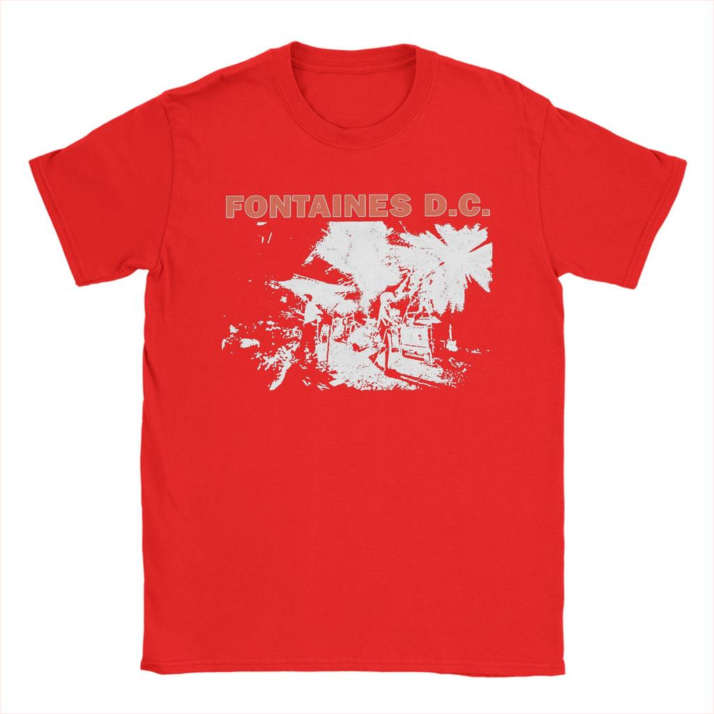 Fontaines D.C. Punk Movie T Shirts Men's  Pure Cotton Casual T-Shirts Round Collar  Tees Short Sleeve Clothing New Arrival