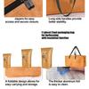 Spacious BBQ Insulated Storage Bag with Double Zippers and Carry Handle Perfect for Picnics Camping Day Ensuring Easy Access