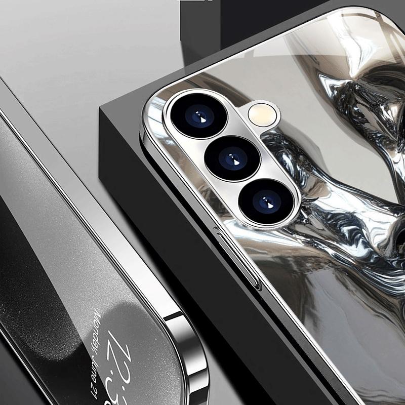 Couple face model pattern glass phone case suitable for Samsung Galaxy S26 S25 S24 S22 S21 S20 FE/Ultra/Plus hard case