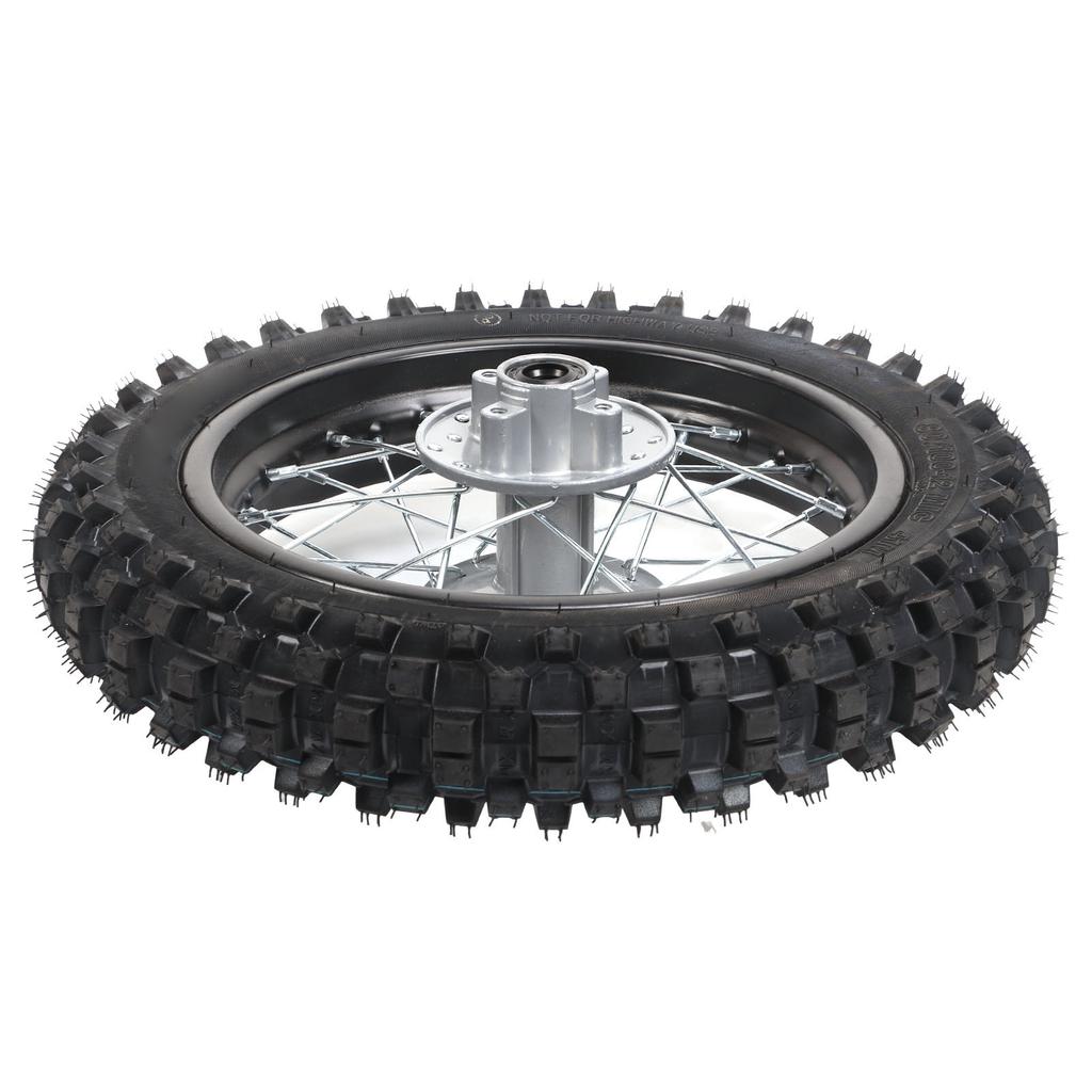 80 100‑12 Rear Rim Tire Dirt Bike Rear Wheel for 70 90 110 125 140 150 160cc Petrol Scooter