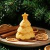 3D Printed Holiday Decor Cheese Christmas Tree Ornament, Creative Figurine with Small Gift for Her Star Topper, Cute Xmas Desktop Ornaments