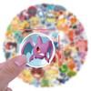 100 Sheets of Pokemon Q Version Cute Graffiti Stickers for Children's DIY Diary and Desk Stationery Decoration