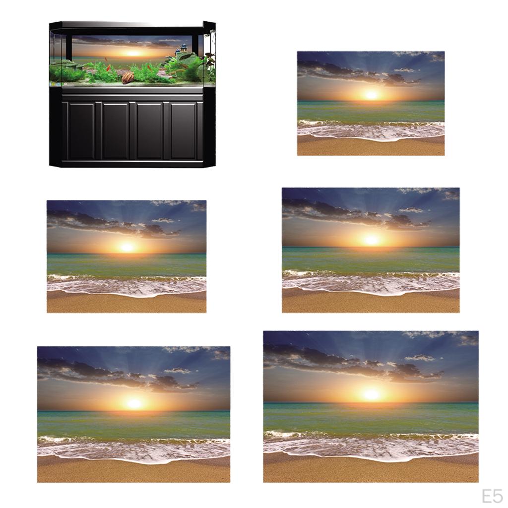 Aquarium Background Poster Decoration Sticker PVC Landscape