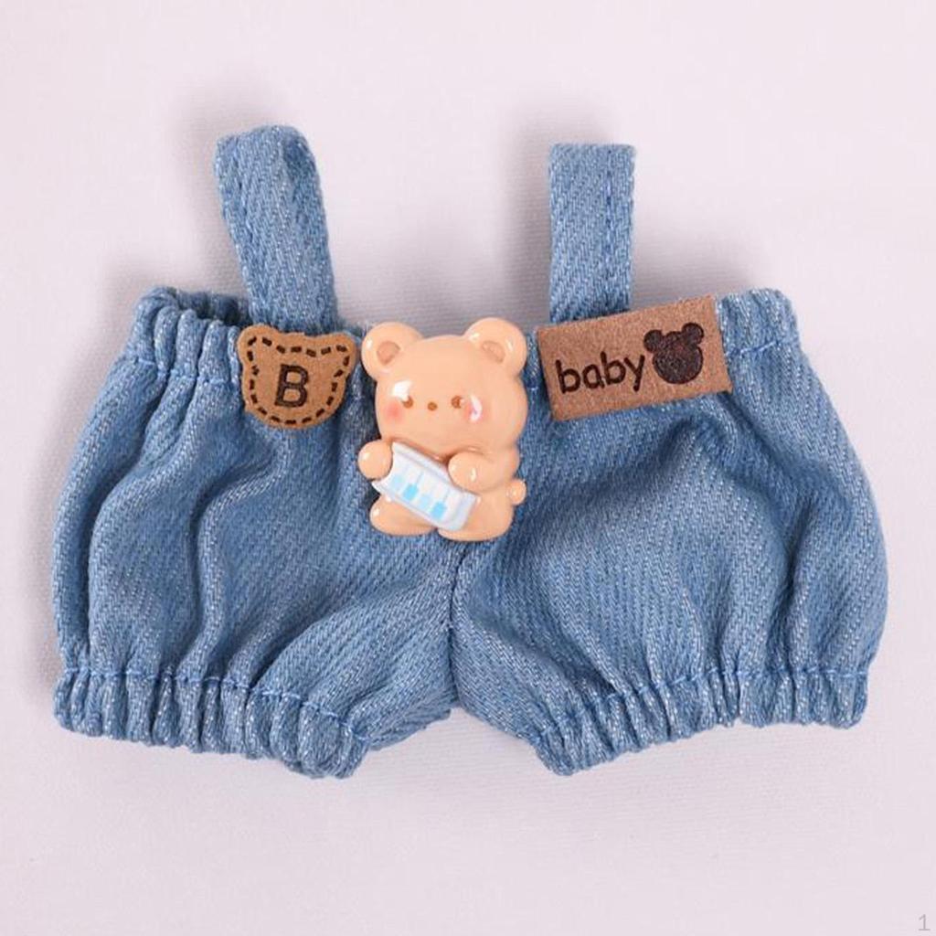 15cm Doll Accessories Pants Fashion Overall Girl Outfits for Pendant Kids
