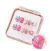 Bowknot Fireworks Kids Cartoon Fake Nails Gilded Cat Eyes Kids Fake Nail Extension  Student