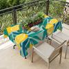 Summer Fruit Lemon Rectangle Tablecloth for Table Decor Reusable Kitchen Dining Tablecloth for Wedding Holiday Party Decor