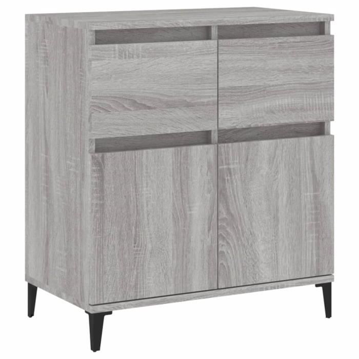 VidaXL Buffet Sonoma gris 60x35x70 cm Bois d'ingénierie 819690