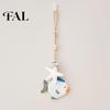 Eco Friendly Seaside Wall Accent Mediterranean Nautical Hanging Decor, Handcrafted Wooden Ocean Style Ornaments, Decorative Pendants with Coastal