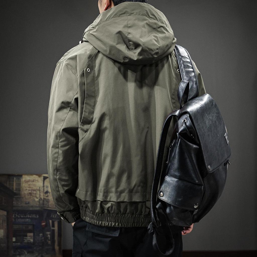 2025 Men's Trendy Hooded Cotton-Padded Winter Workwear Jacket - Thick, Warm, Cold Protection