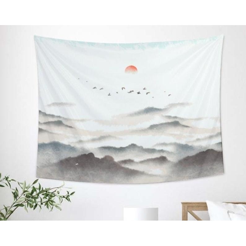 sunrise tapestry 75x100 чёрный
