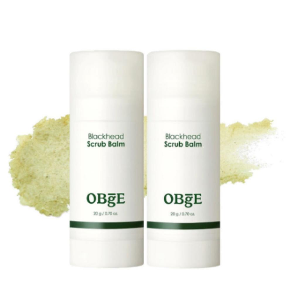 OBGE Blackhead Stick Scrub Balm 20g Duo Set (2 Items) | Men s Pore Clearing & Blackhead Remover
