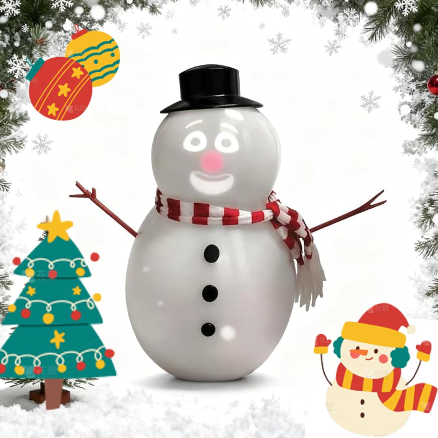 

Animated Talking Snowman Singing, Talking Animated Blink Snowman with Built in Projector & Speaker Plug n Play