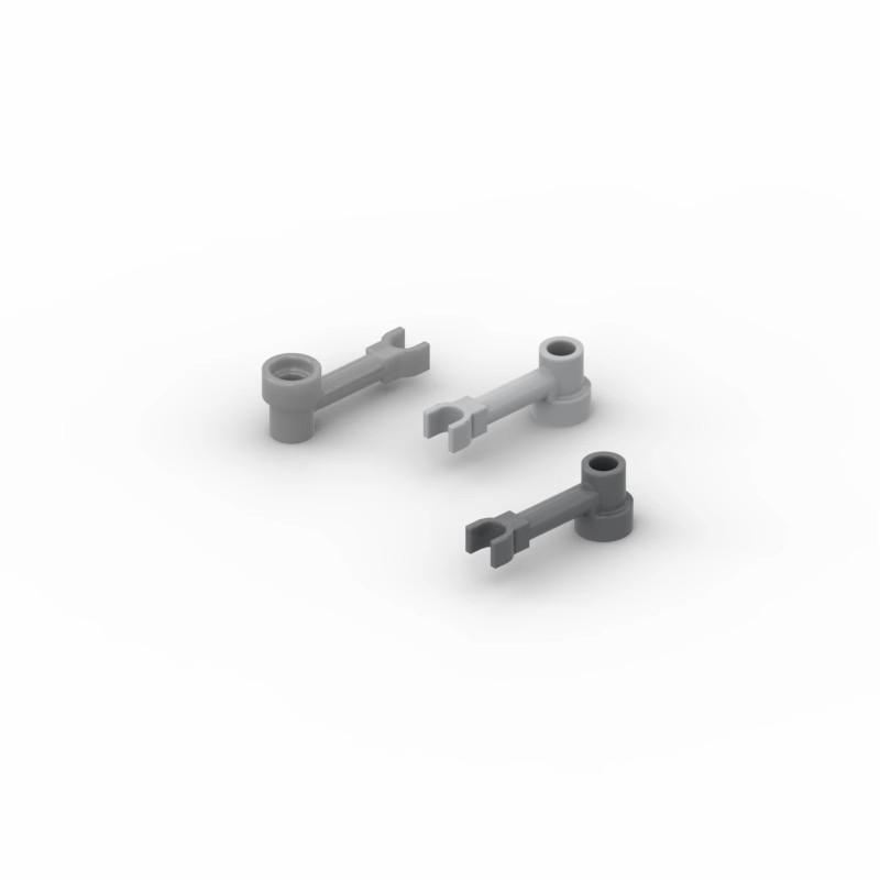 Non-Toxic 50Pcs Moc 4735 Bar 1X3 With Clip Stud Receptacle (Robot Arm) For Building Blocks Parts Toys For Kids Parts Diy Educational Tech