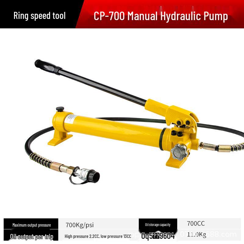 Hydraulic Manual Oil Booster Pump CP-700-2 with Pressure Gauge