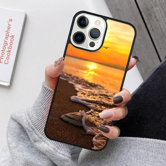 Summer Beach Sunset On Sea Mobile Phone Cases Cover For iPhone 17 Air 16 16e 15 14 12 13 11 Pro MAX Apple Plus Coque