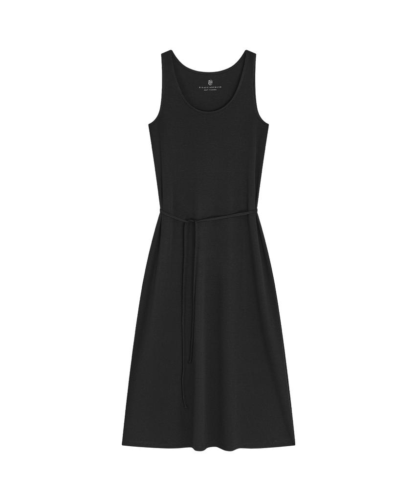 Siyajyu Sia8040 Comfortable Daimaru Long Dress_Black