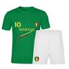Ensemble Foot inspiré Sénégal Homme - Modèle Rayures 10 - Maillot + Short - - Vert
