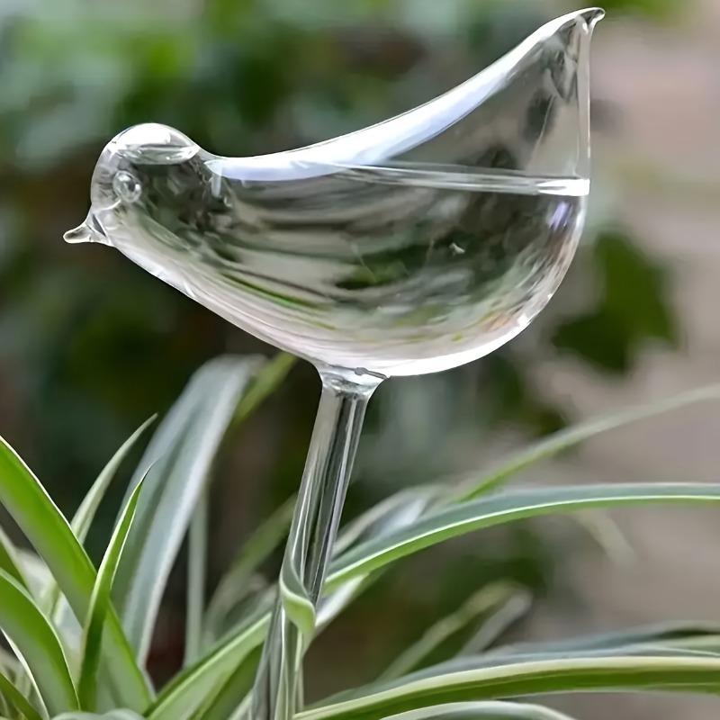 5pcs Automatic Plant Watering Bulb, Bird Shape for Sustained Release, Vacation Plant Care with Simple Vacuum Principle