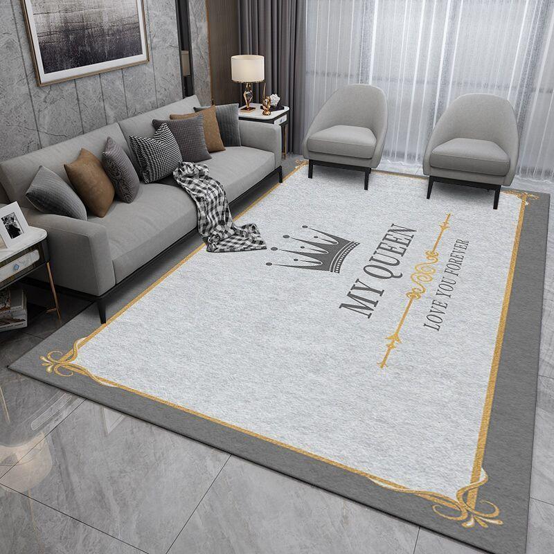 Luxury Geometric Area Mat for Living Room, Bedroom, Office, Living Room Mat | Sophisticated Design | Machine Washable Mat, Rugs for Living Room