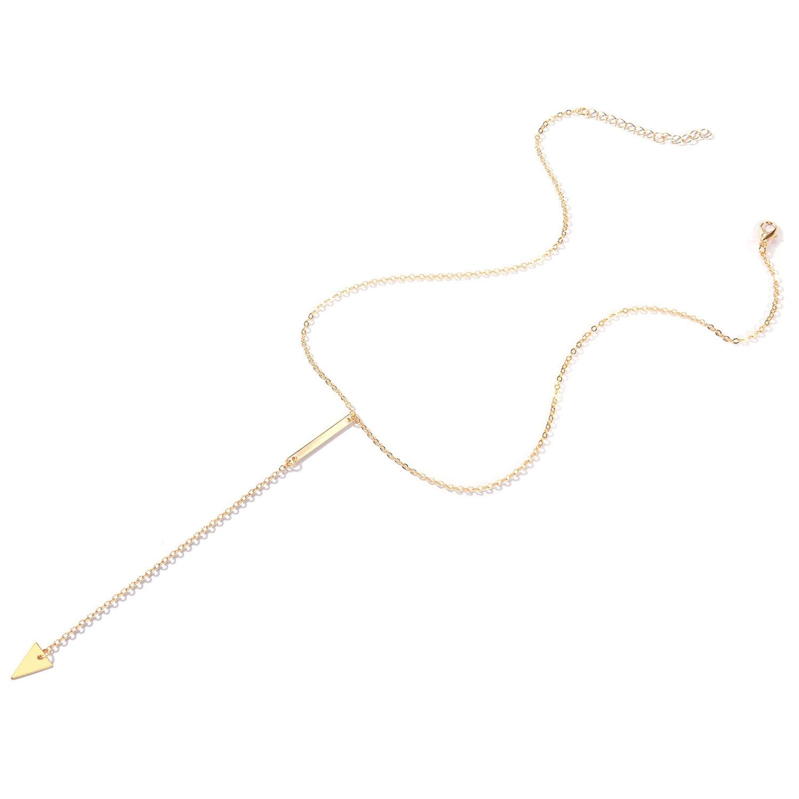 The New Pendant Jewelry Clavicle Necklace Accessories One Size золотистый