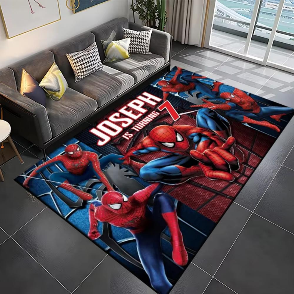 Disney Superhrdina Spiderman Vzor Velký Koberec Podložka na Podlahu do Obývacího Pokoje Ložnice Pohovková Zóna Moderní Dekor Koberec do Dětského Pokoje
