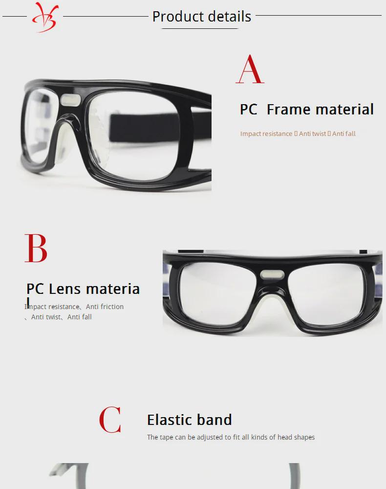 Αθλητικά γυαλιά ανθεκτικά στις κρούσεις για μπάσκετ και ποδόσφαιρο