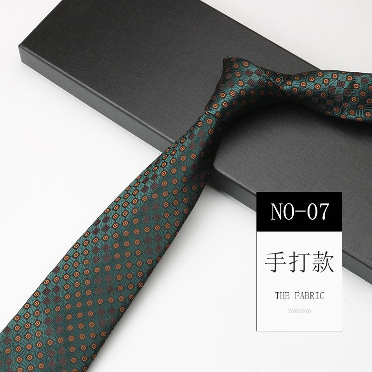 Obchodní kravata Pánský oblek Šaty Červená Zelená Host Pódium Svatba 8cm Vzor Ruční vázání