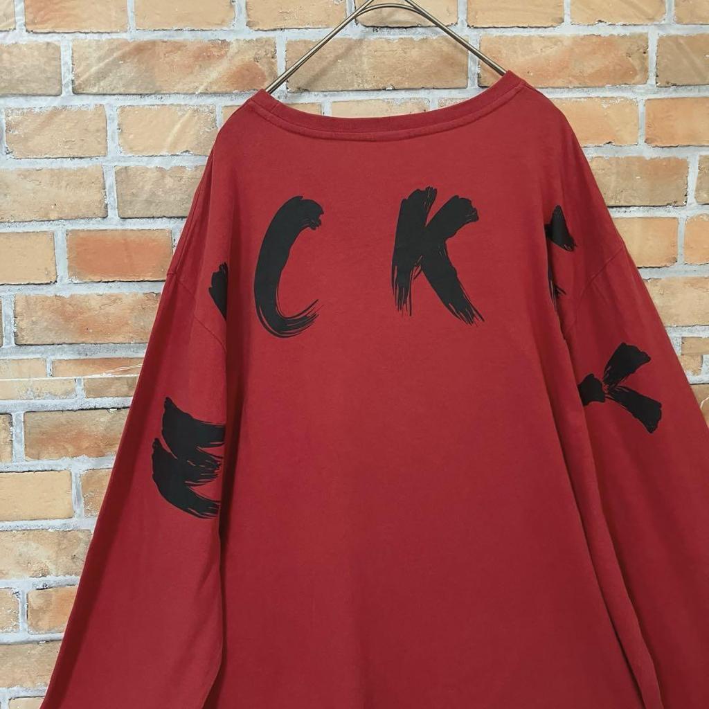 [USED] Disney Mickey Mouse Fire Pattern Street Long Sleeve T-Shirt