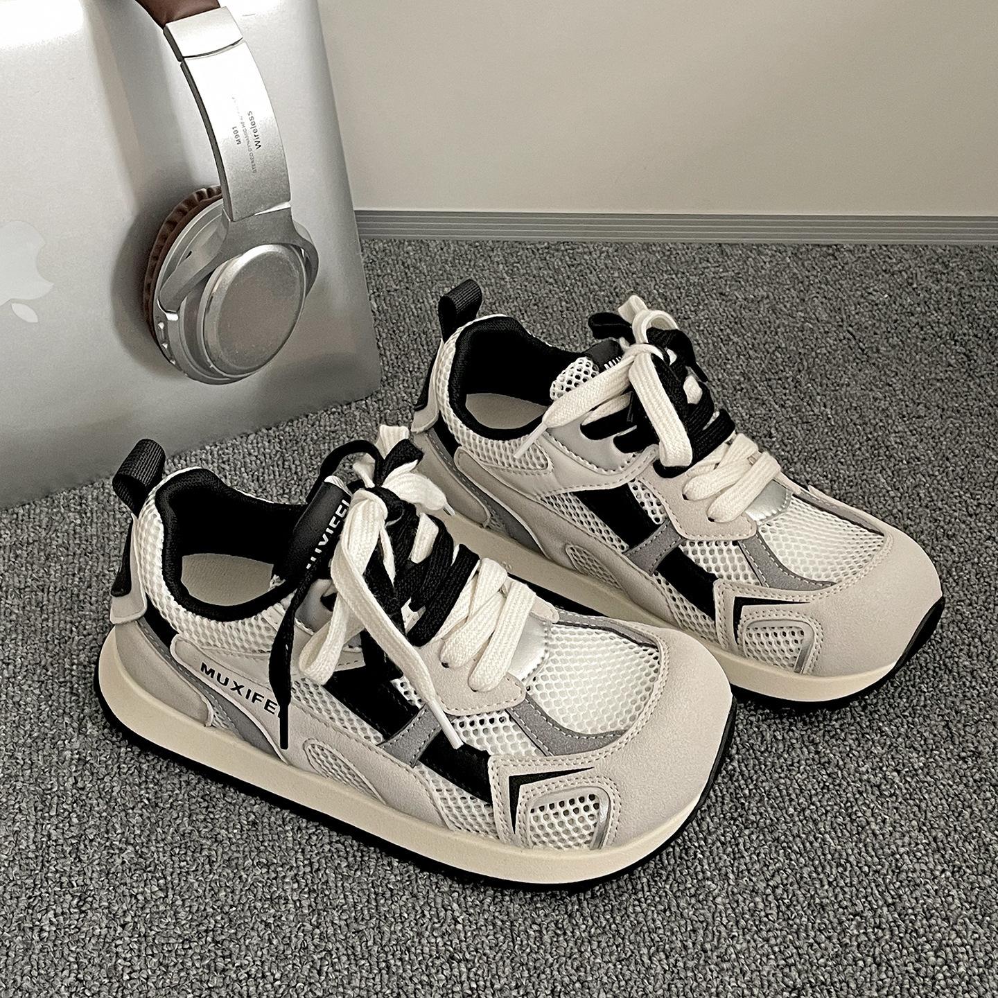 

Retro mesh breathable Forrest Gump casual sports shoes women s 2025 new summer thick-soled versatile lightweight German training shoes 35