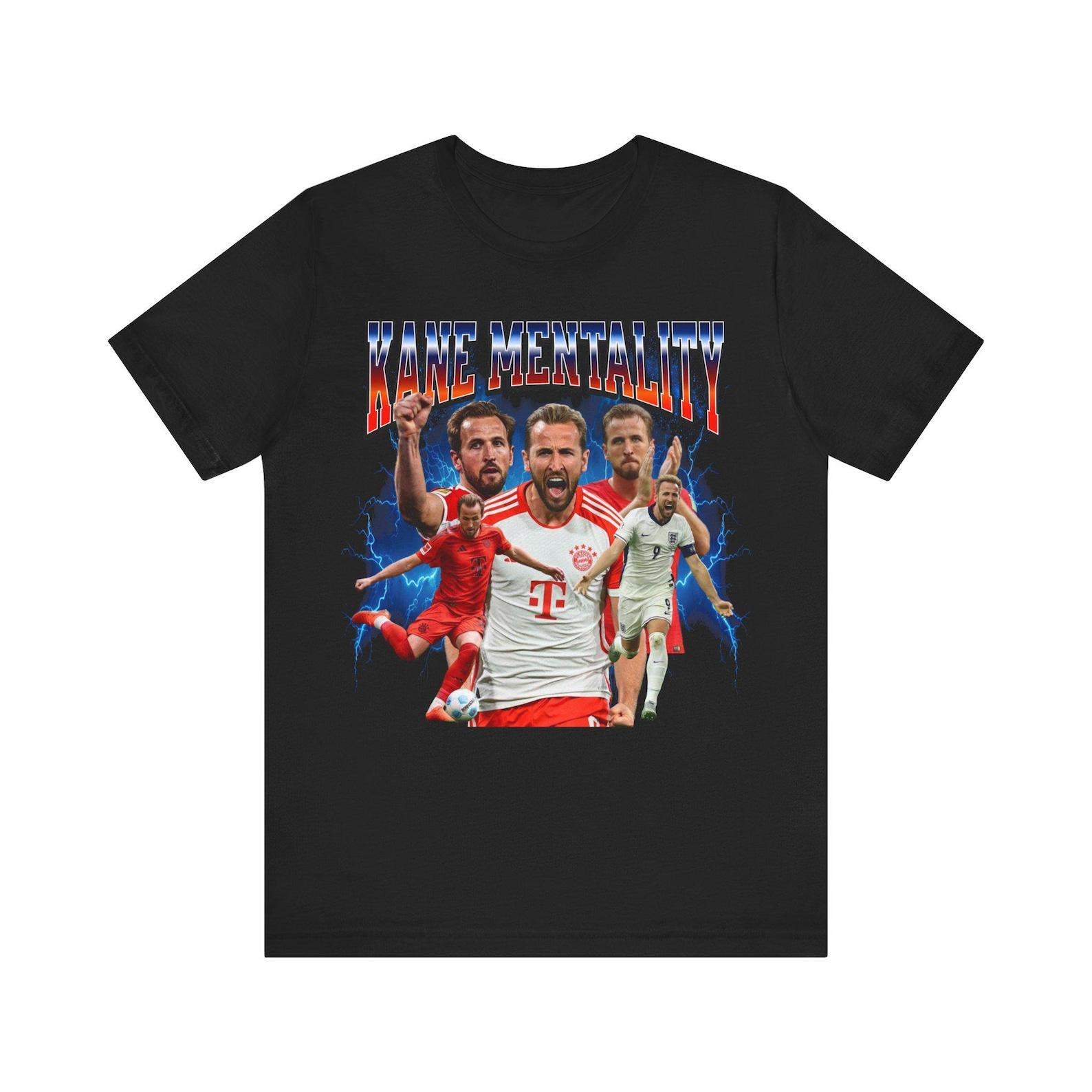Harry Kane Mentality Shirt England Football Tee World Cup Graphic T-Shirt Retro Soccer Fan Gift for Him Euro Matchday Top Vintage Style 2026 S