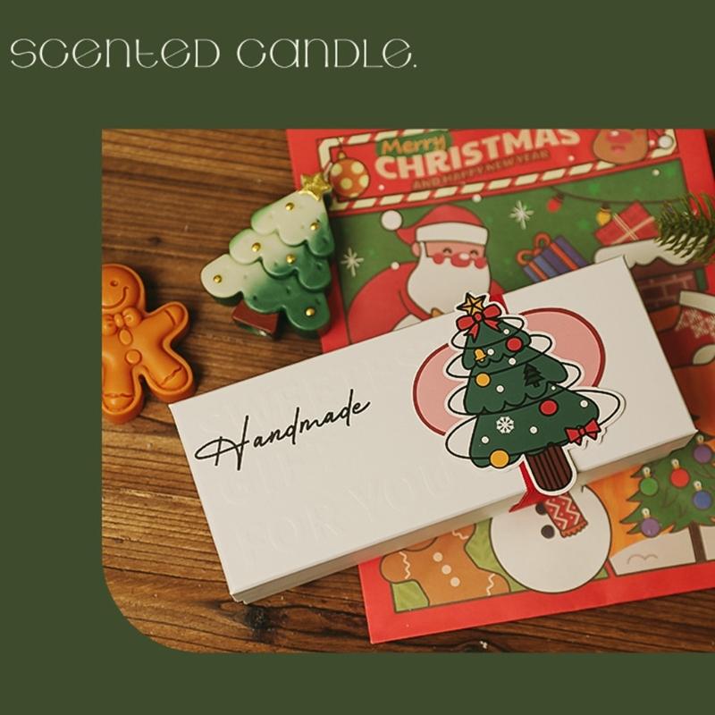 Christmas Scented Candle Gift Set Winter Soys Candle Christmas Home Decors Christmas Aromatherapys Candle Holiday Gift