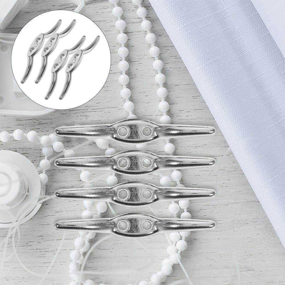 12Pcs Metal Blind Cord Cleats Heavy Duty Abrasion-Proof Cord Hooks for Vertical Blinds Roller Shades Window Treatments Safety
