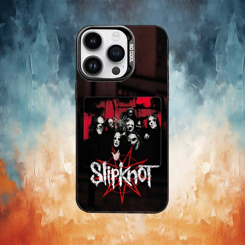 S-Slipknot band Phone Case For iPhone 17,16,15,14,13,12,11,Pro,XS,Max,Plus White Candy Matte Shockproof Cover