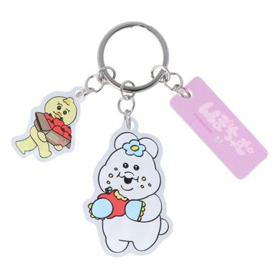 Sunstar Stationery Npochamu Triple Rabbit In Npochamu B S8345830 Keychain, Acrylic, Panties, Stationery, Pattern,