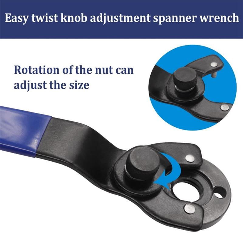 ABGR-4Pcs Adjustable Angle Grinder Spanner Trimmer Cutter Spanner Electric Tool Parts
