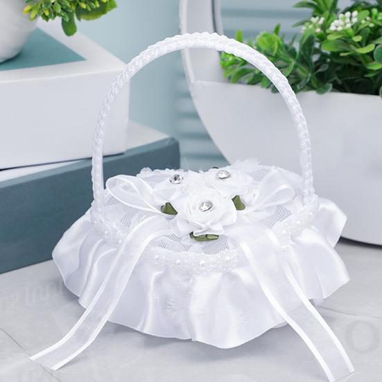 

Обручальное кольцо Подушка Белый Бант-узел Свадебный реквизит