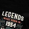 Men Women's 70 Year Old 1954 70th Birthday Gifts Shirt Stuff aged 70 100% Cotton T-shirt Clothing Cool Tees New Arrival