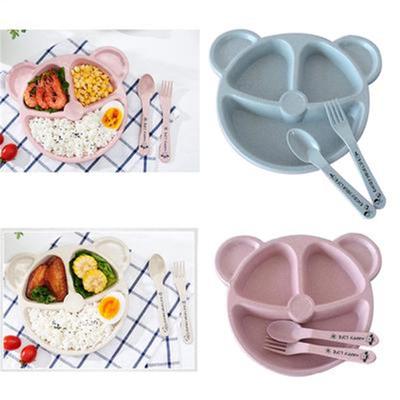 Cartoon Children Dinner Plate Dinner Plate Tableware Breakfast Divided Platter