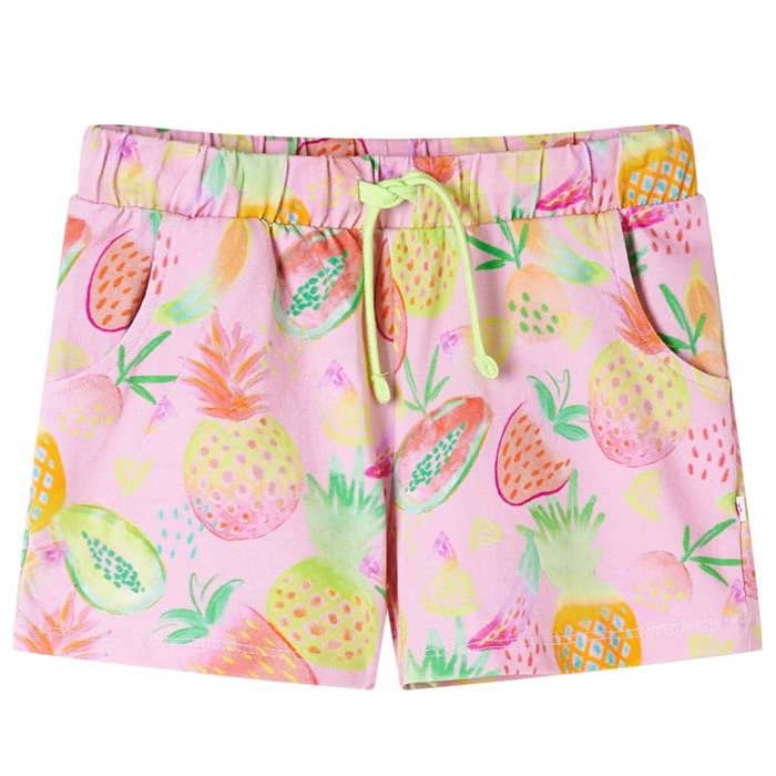 Short pour enfants à cordon de serrage rose pâle 92/104/116/128/140