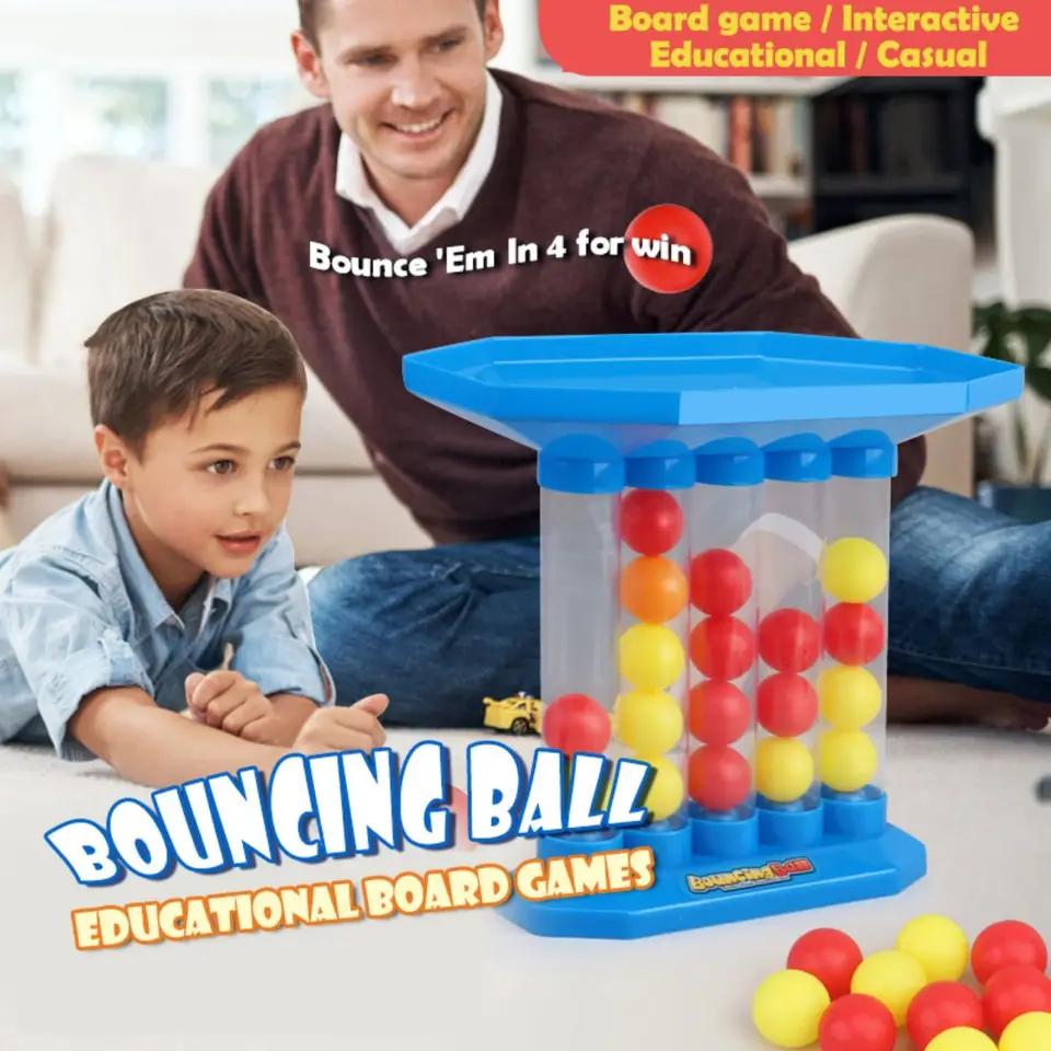 Exciting Bounce Ball Game for 2-4 Players Fun Tabletop Board Game Perfect for Kids Adults Family Gatherings Friends Party Games