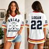 Off Campus Hockey Football Jersey Sports Romance V-Neck Shirt Graham Logan Di Laurentis Fan Jersey Summer Men Women T-Shirts