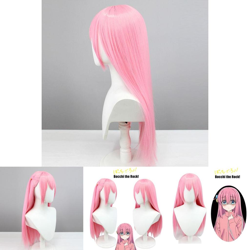Lange 70cm Bocchi The Rock Gotou Hitori Cosplay Perücke Weiche Hochtemperaturfaser