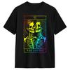 Unisex Tarot Card The Lovers Goth Skeleton Halloween Occult Tshirts Cotton Clothes Beach Y2k Funny Short Sleeve Tshirt O Neck Tee